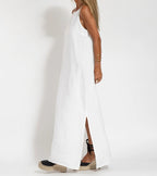 Maxi Sukienka Bawełniana w Stylu Eleganckim