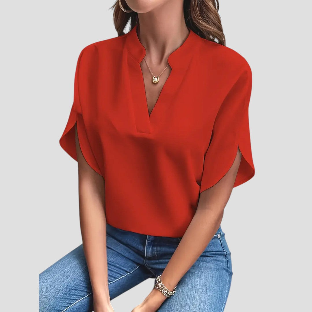 Elegancka Bluzka z Lekkiego Materiału