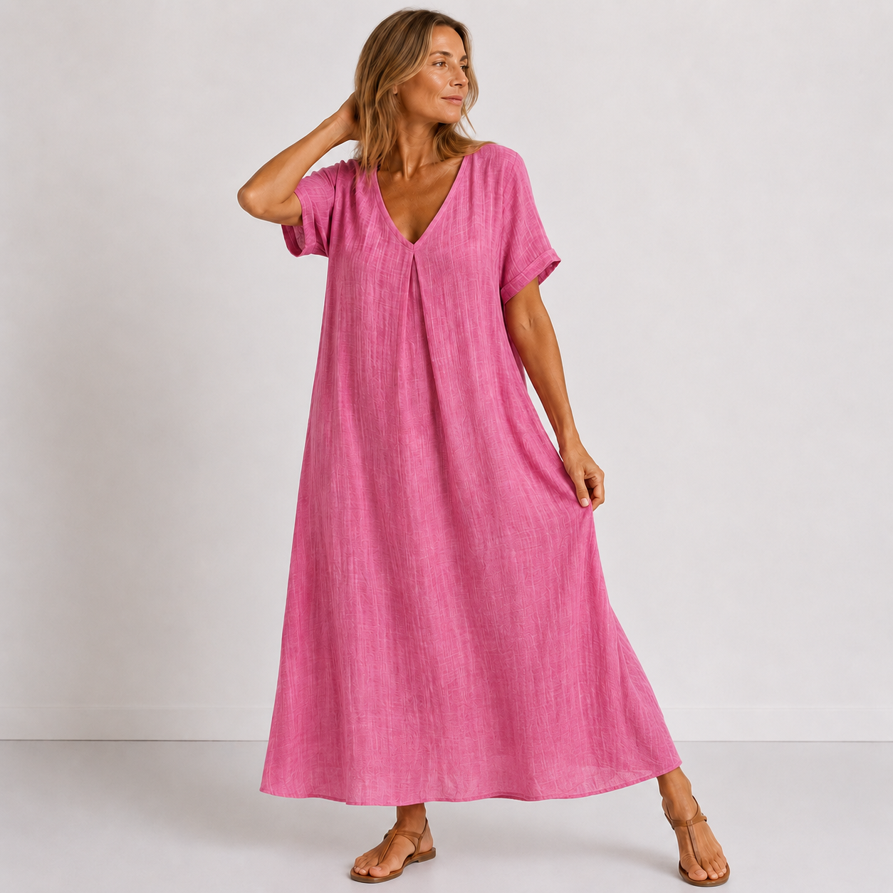 Zwolniona sukienka maxi Violette