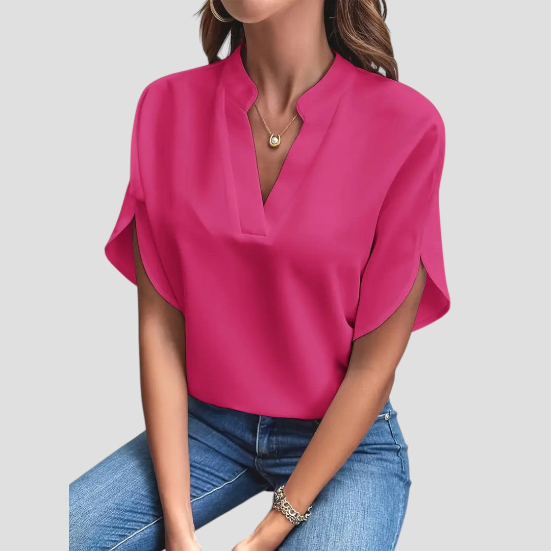 Elegancka Bluzka z Lekkiego Materiału