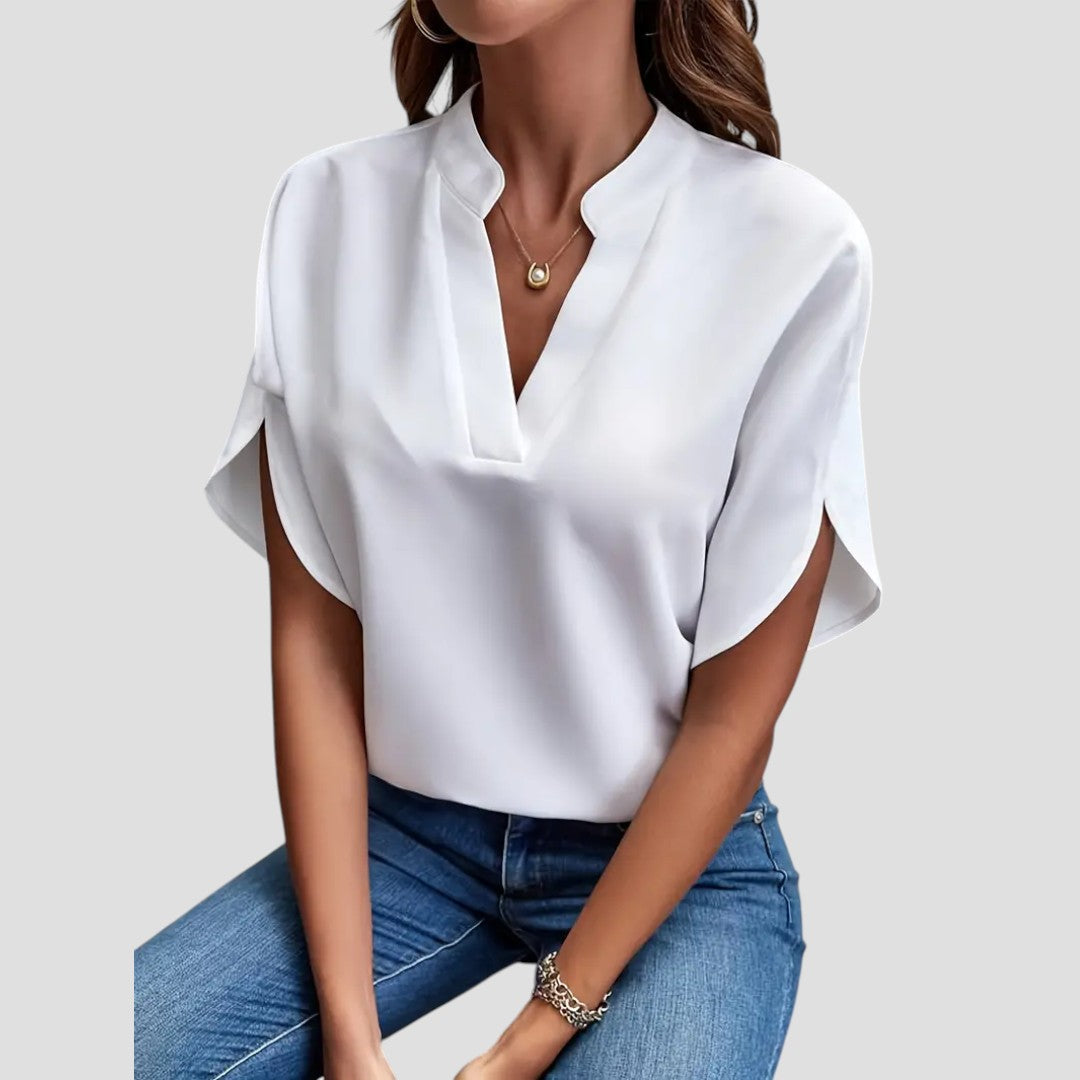 Elegancka Bluzka z Lekkiego Materiału