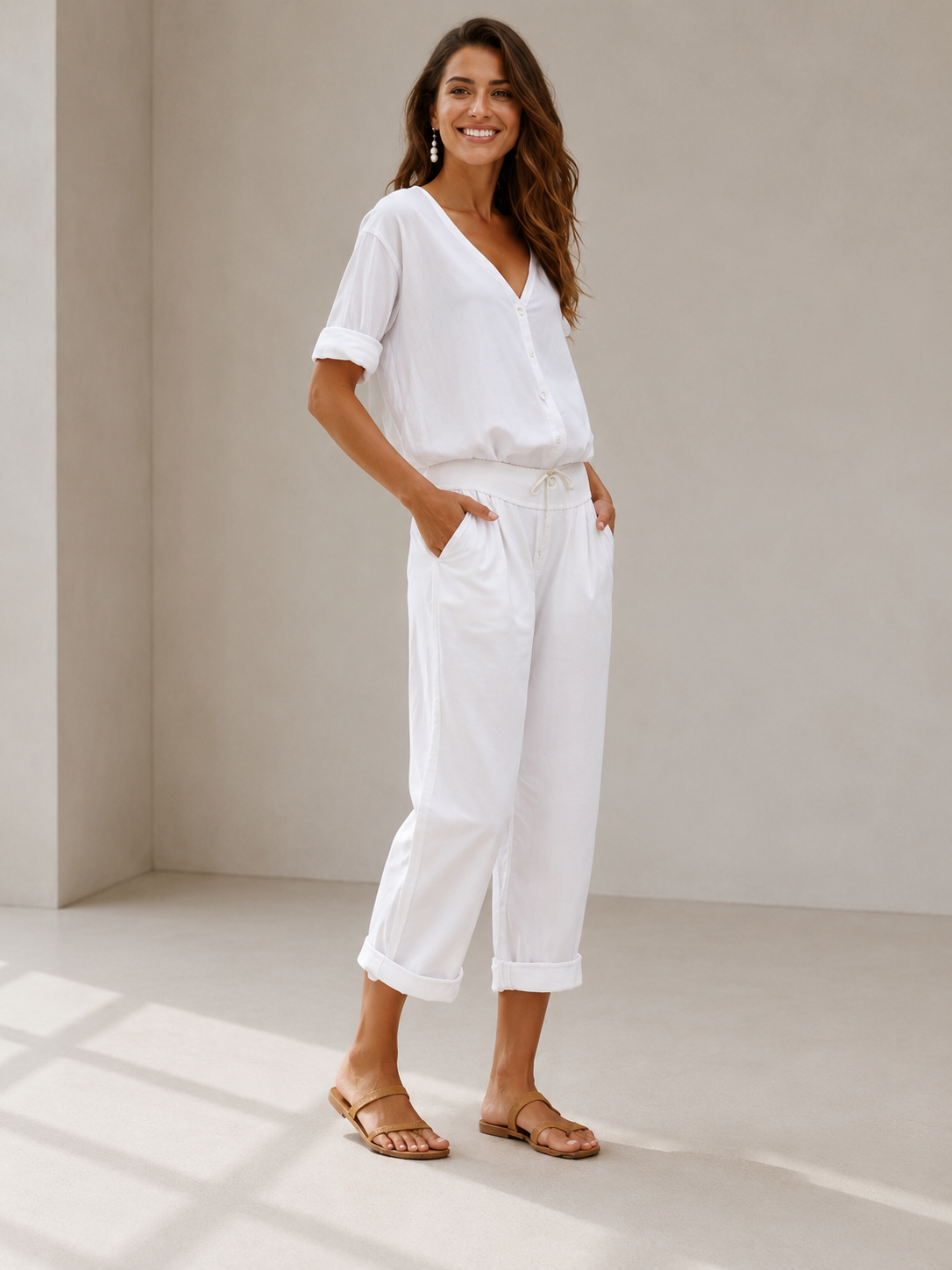 Letnie spodnie eleganckie ZOLERI