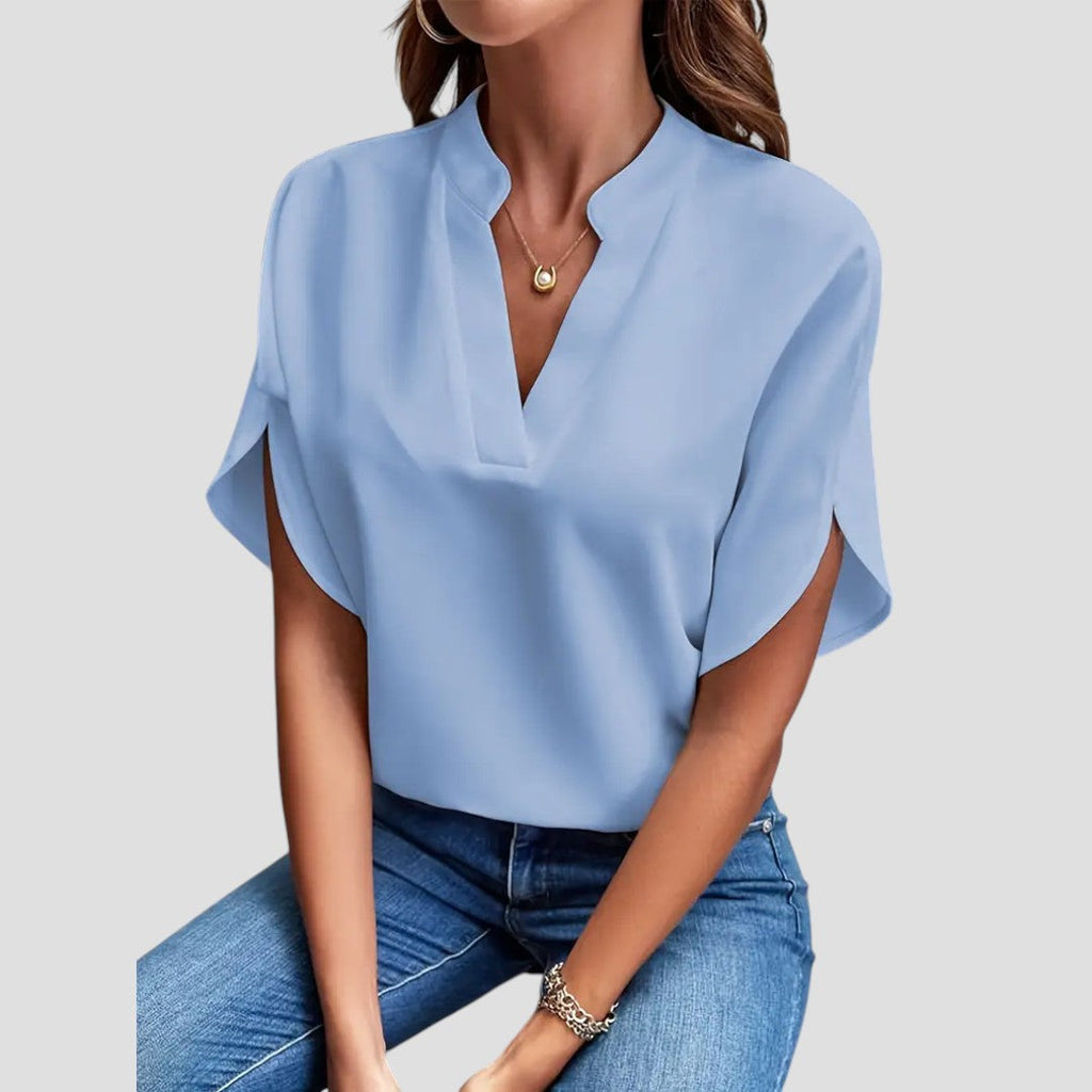 Elegancka Bluzka z Lekkiego Materiału